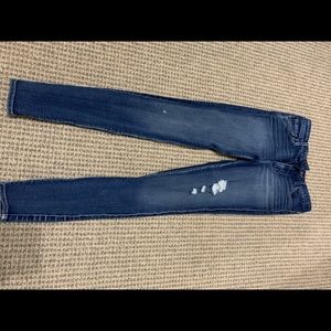 High rise destroyed jeggings